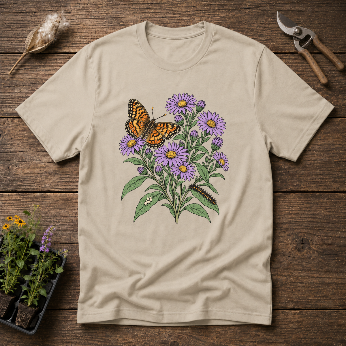 Pearl Crescent Butterfly T-Shirt