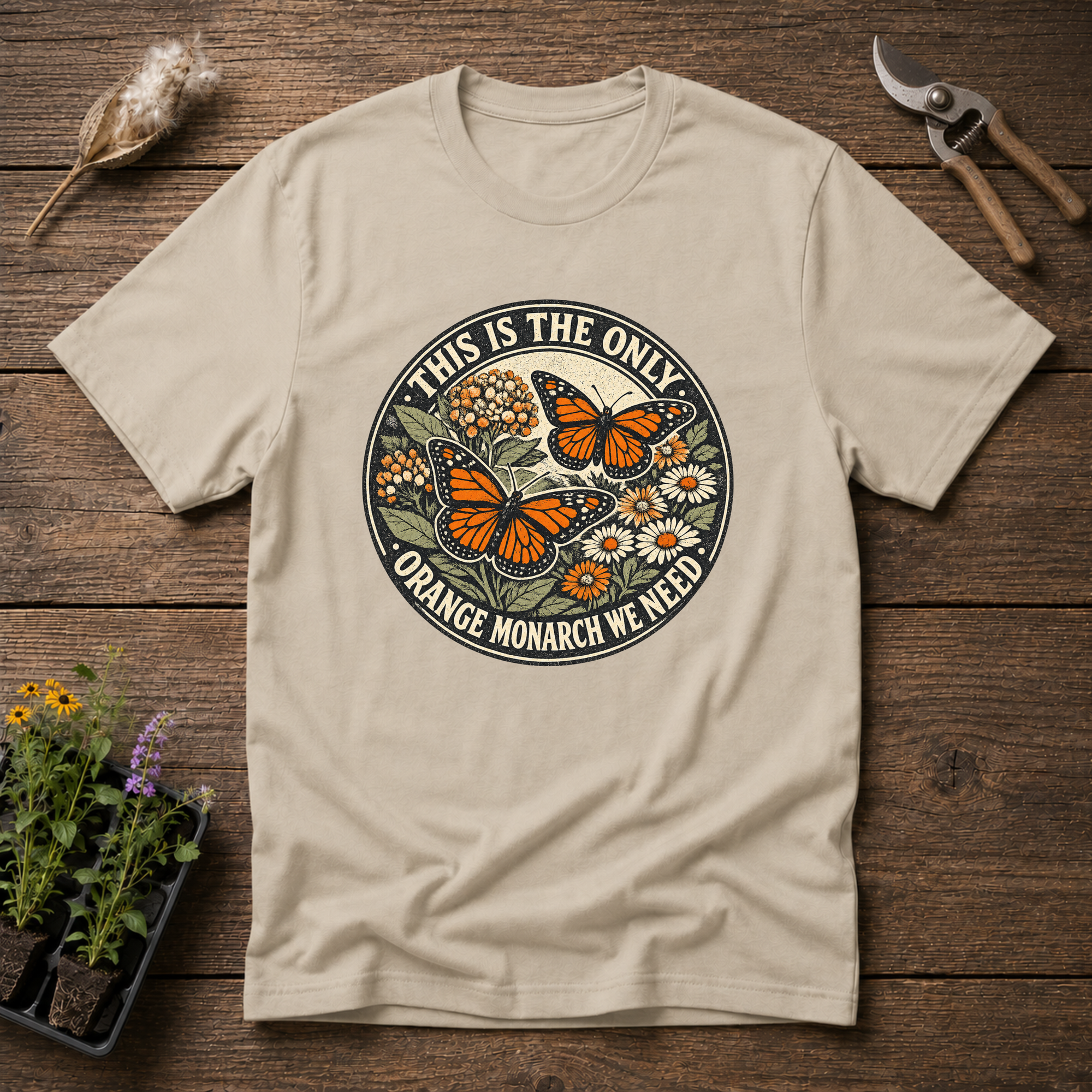 Orange Monarch Only T-Shirt