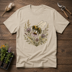 Honeybee Wildflower Wreath T-Shirt