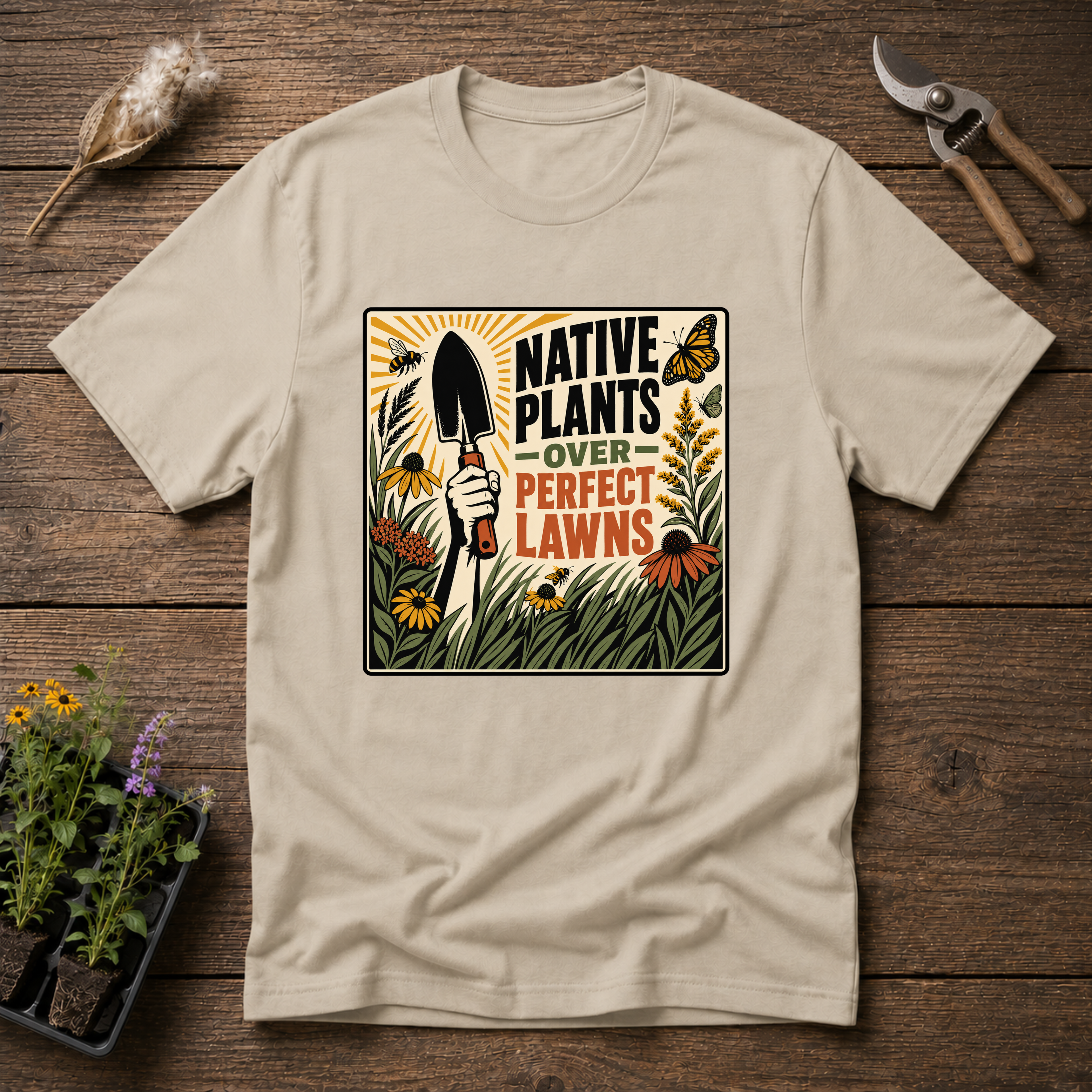 Native Plants Over Perfect Lawns T-Shirt