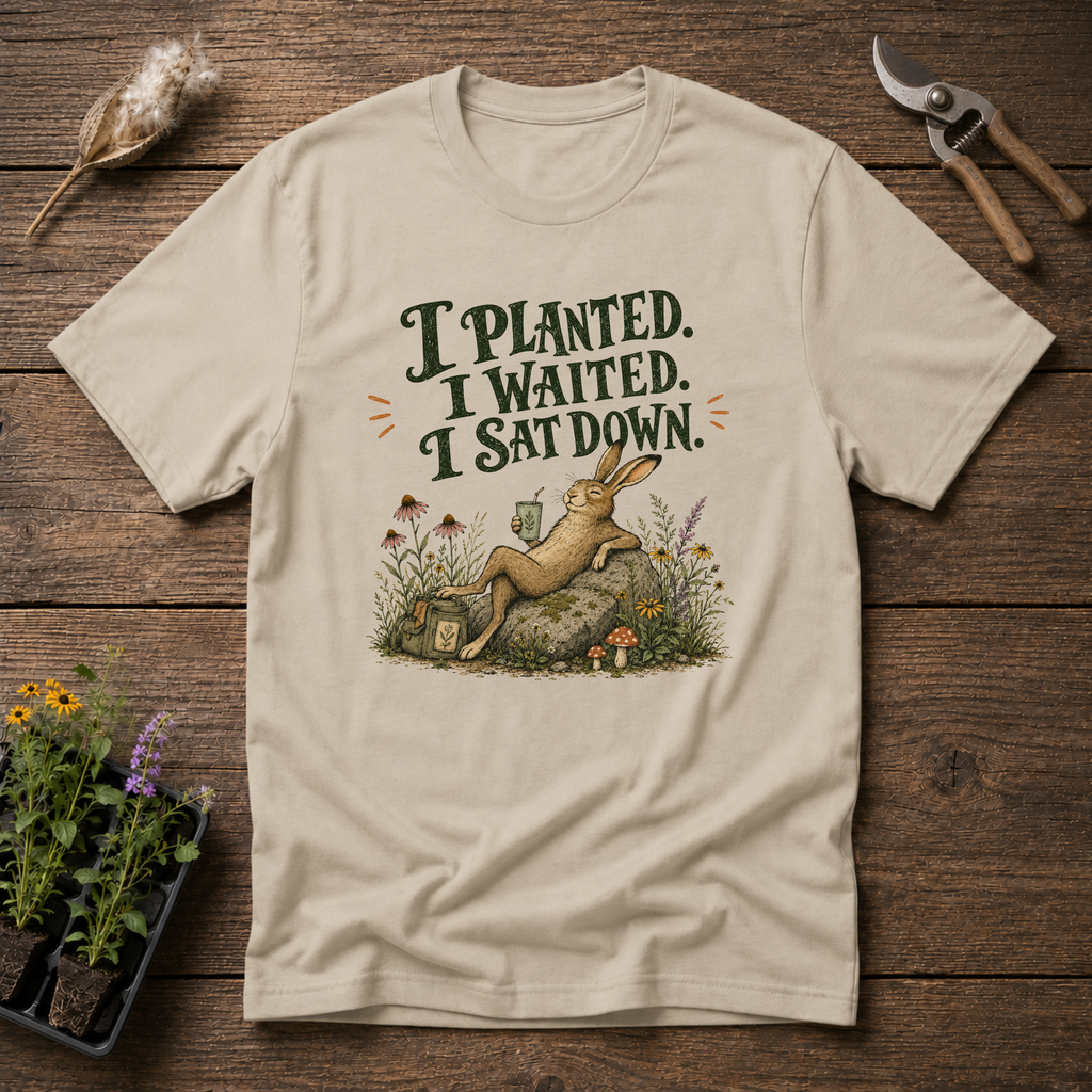 I Planted I Waited I Sat Down T-Shirt