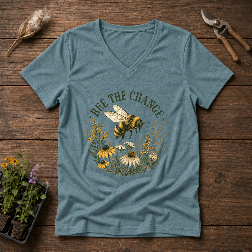 Bee The Change V-Neck Tee