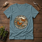 Orange Monarch Only V-Neck Tee