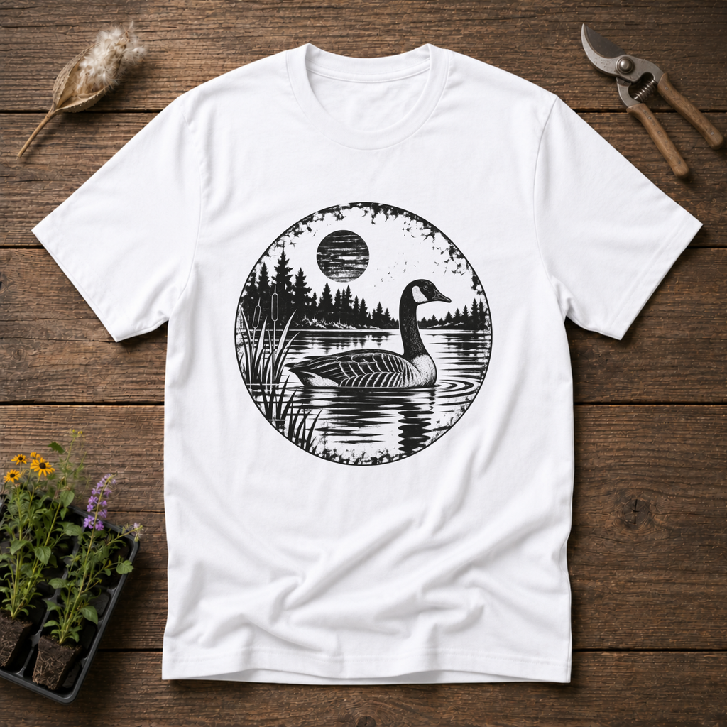 Lakeside Goose T-Shirt in White