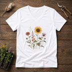 Native Wildflowers V-Neck Tee