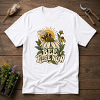 Bee Here Now T-Shirt in White