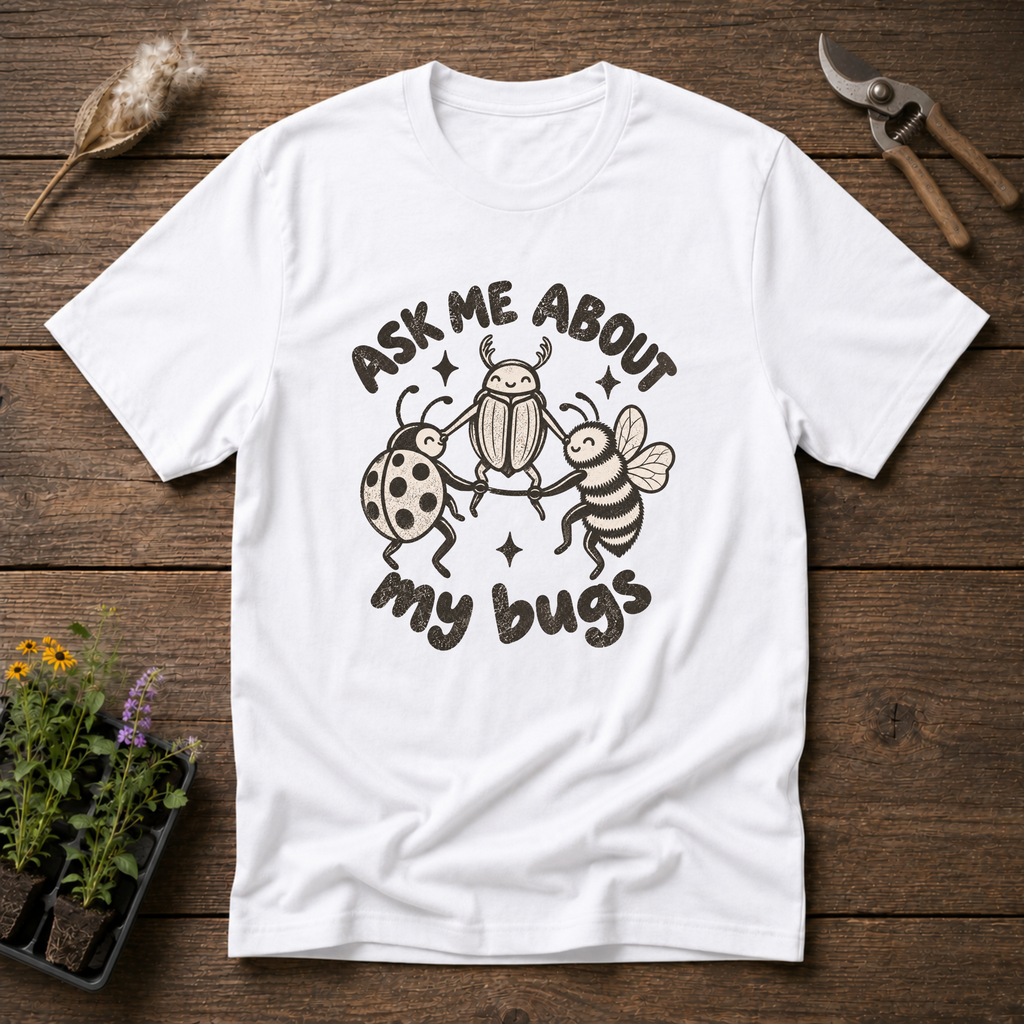 Bug Questions T-Shirt in White