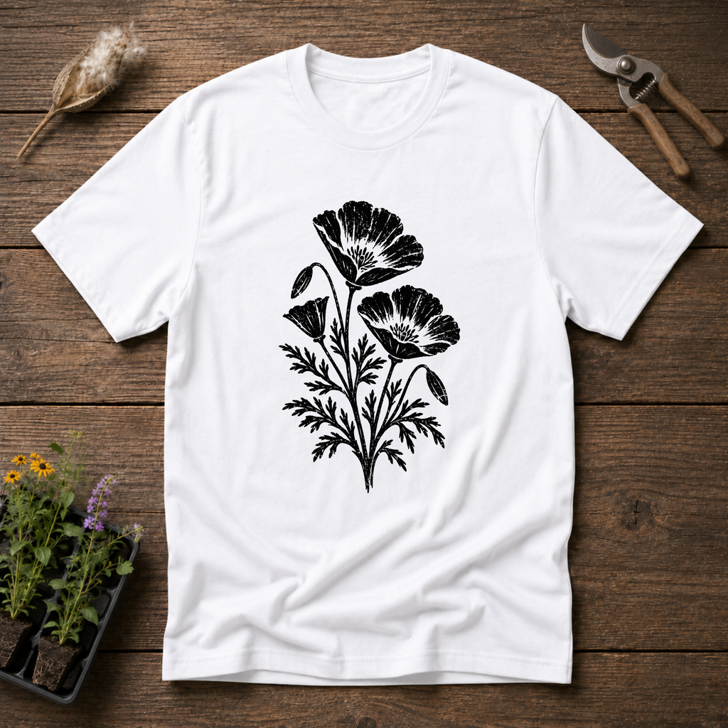 Poppy Wildflower T-Shirt