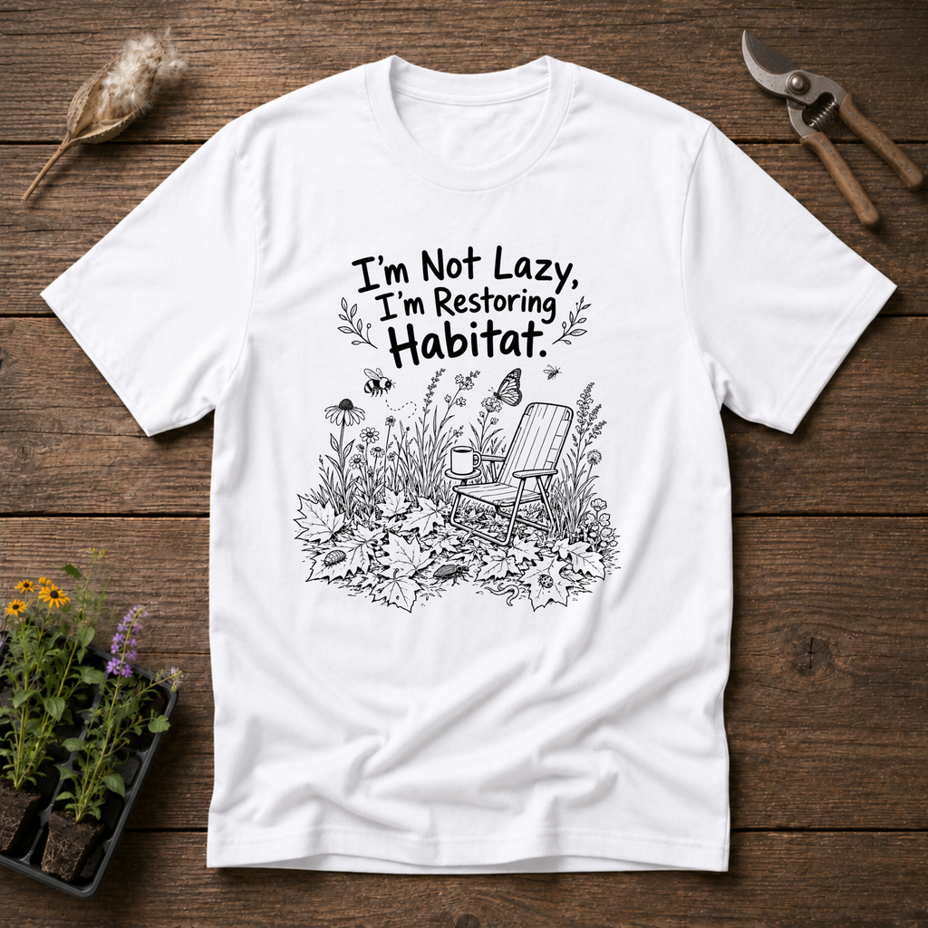 I'm Not Lazy I'm Restoring Habitat T-Shirt