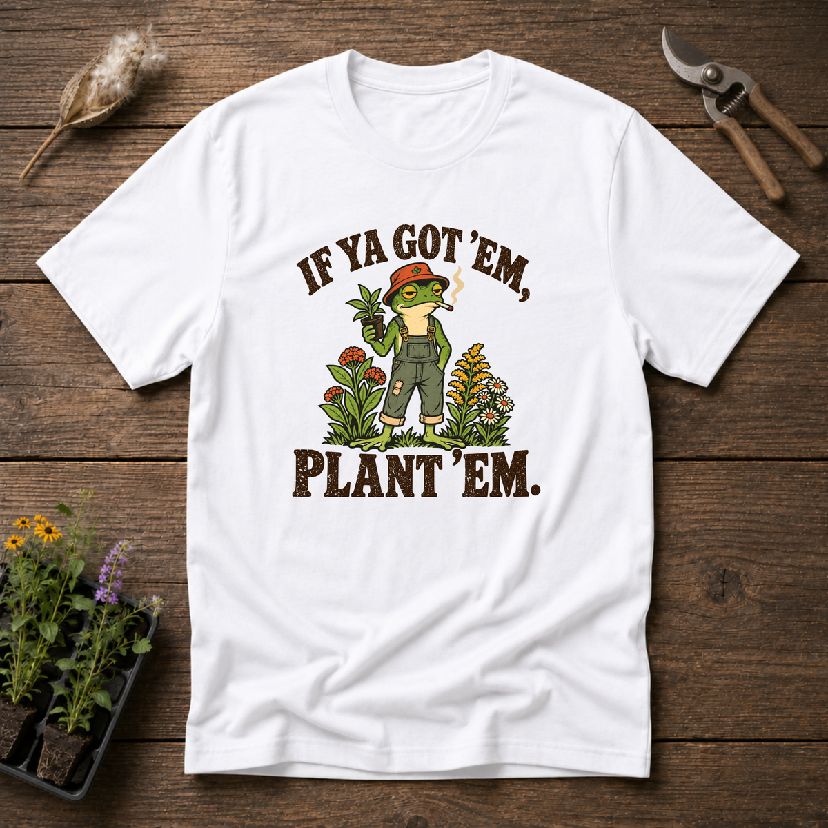 Plant Them T-Shirt in White