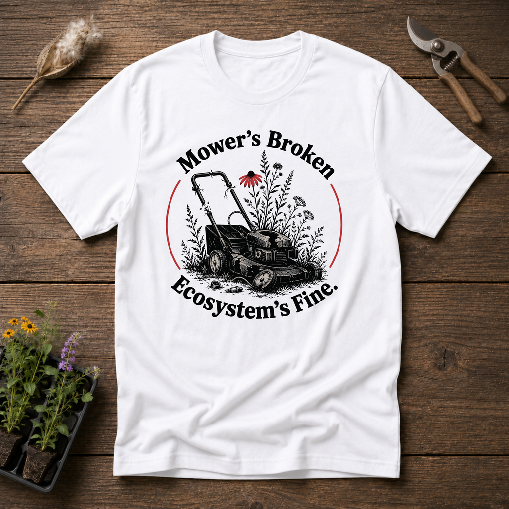 Mower's Broken, Ecosystem's Fine T-Shirt