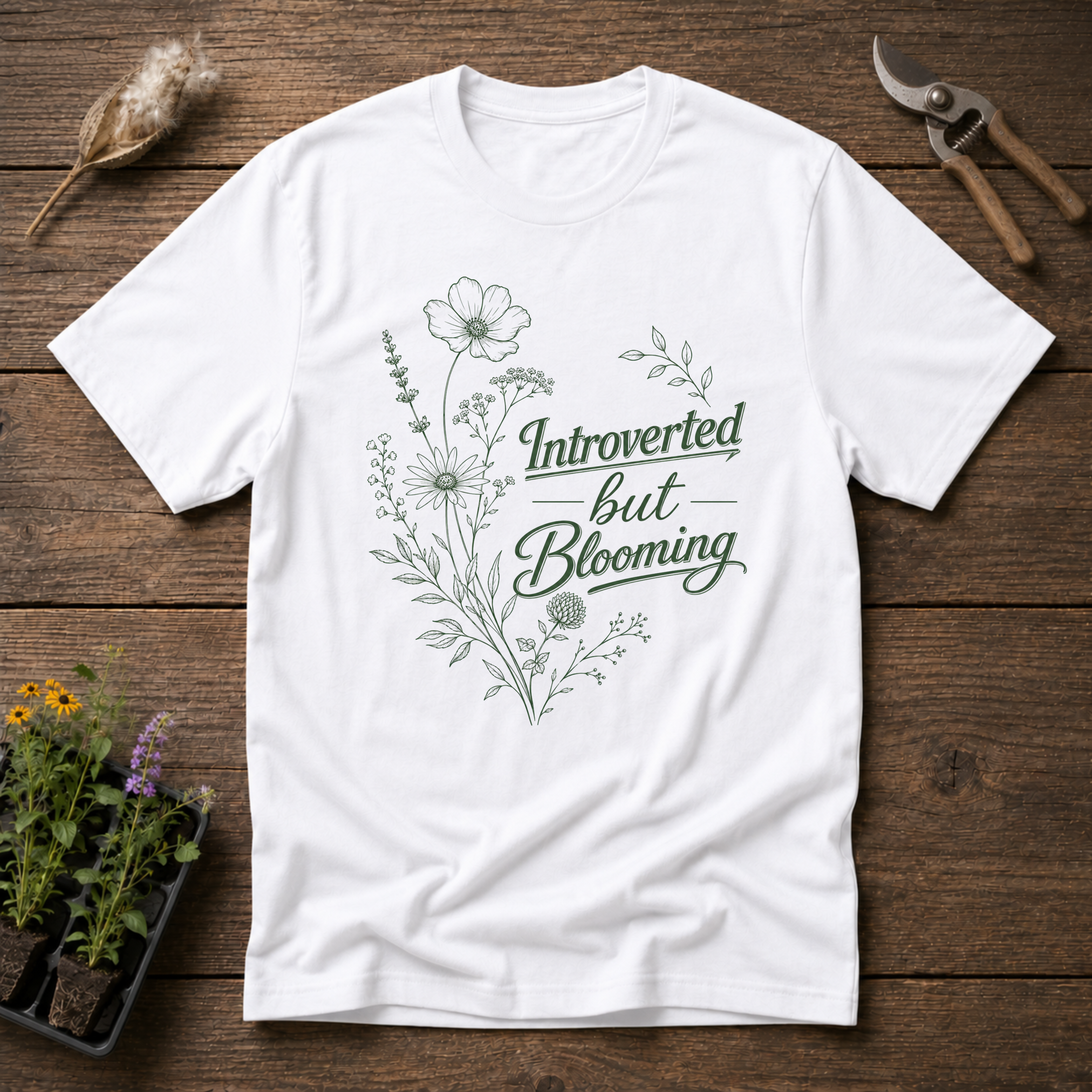 Introverted By Blooming T-Shirt