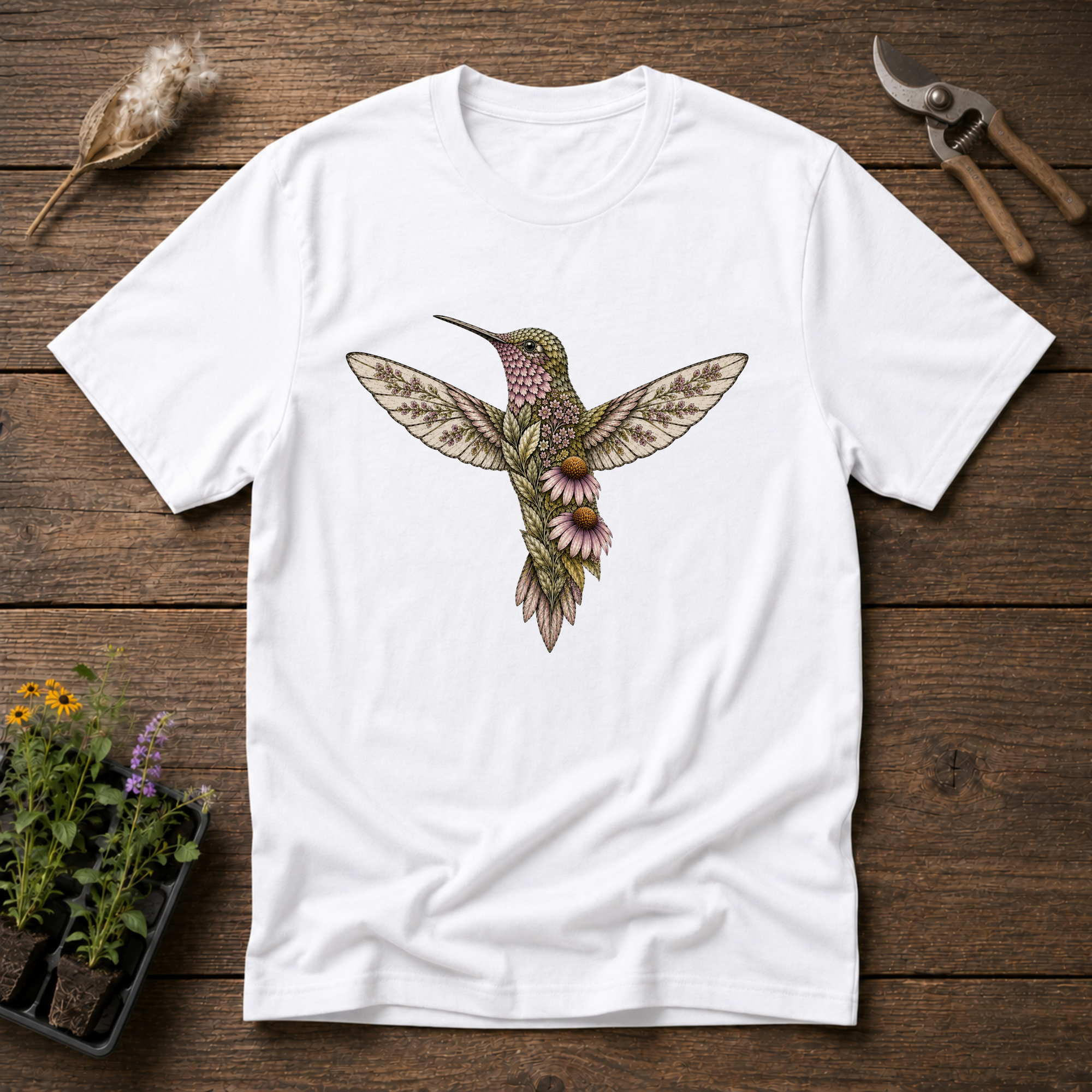 Botanical Hummingbird T-Shirt