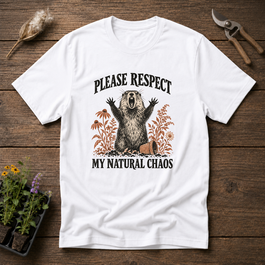 Respect My Chaos T-Shirt in White
