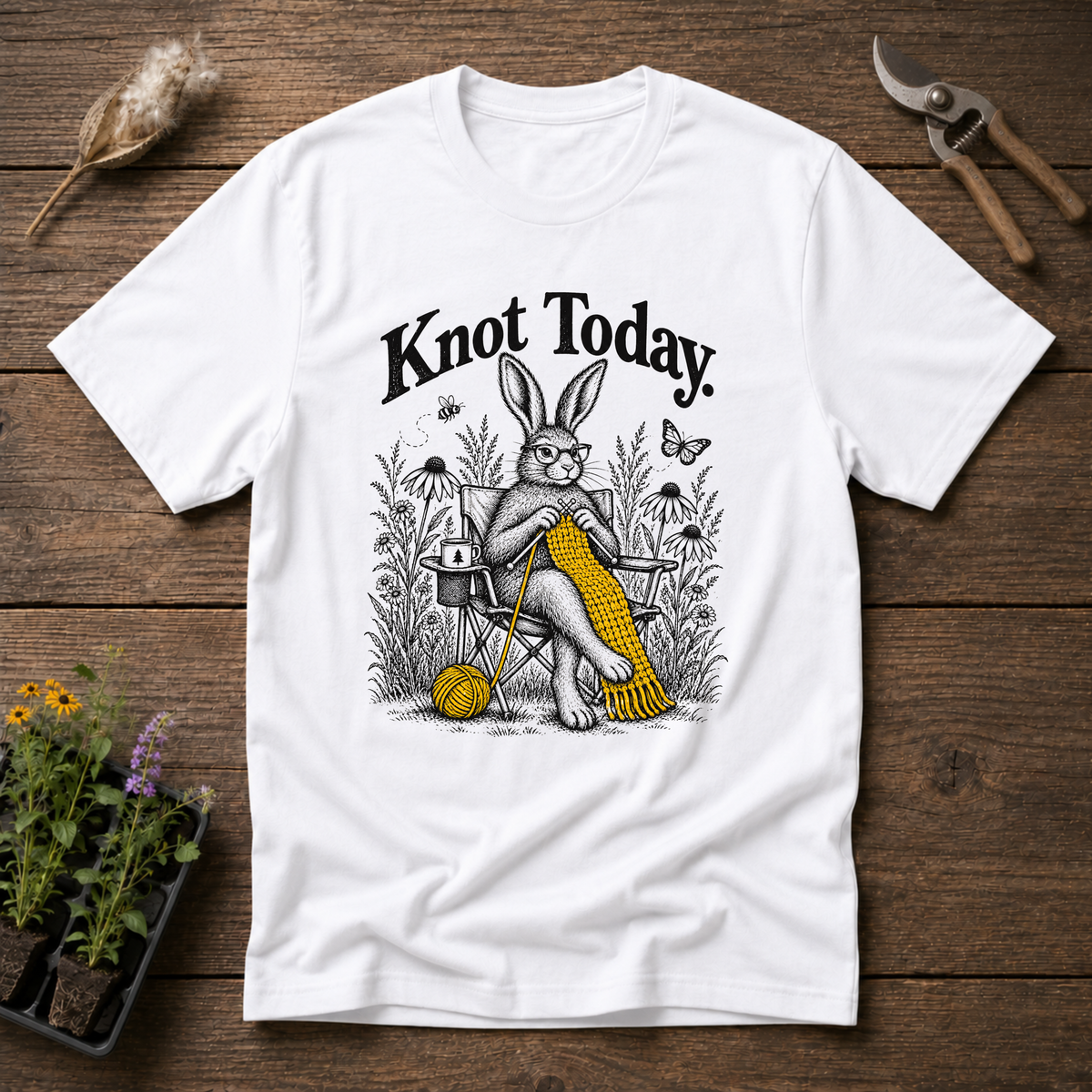 Knot Today T-Shirt in White