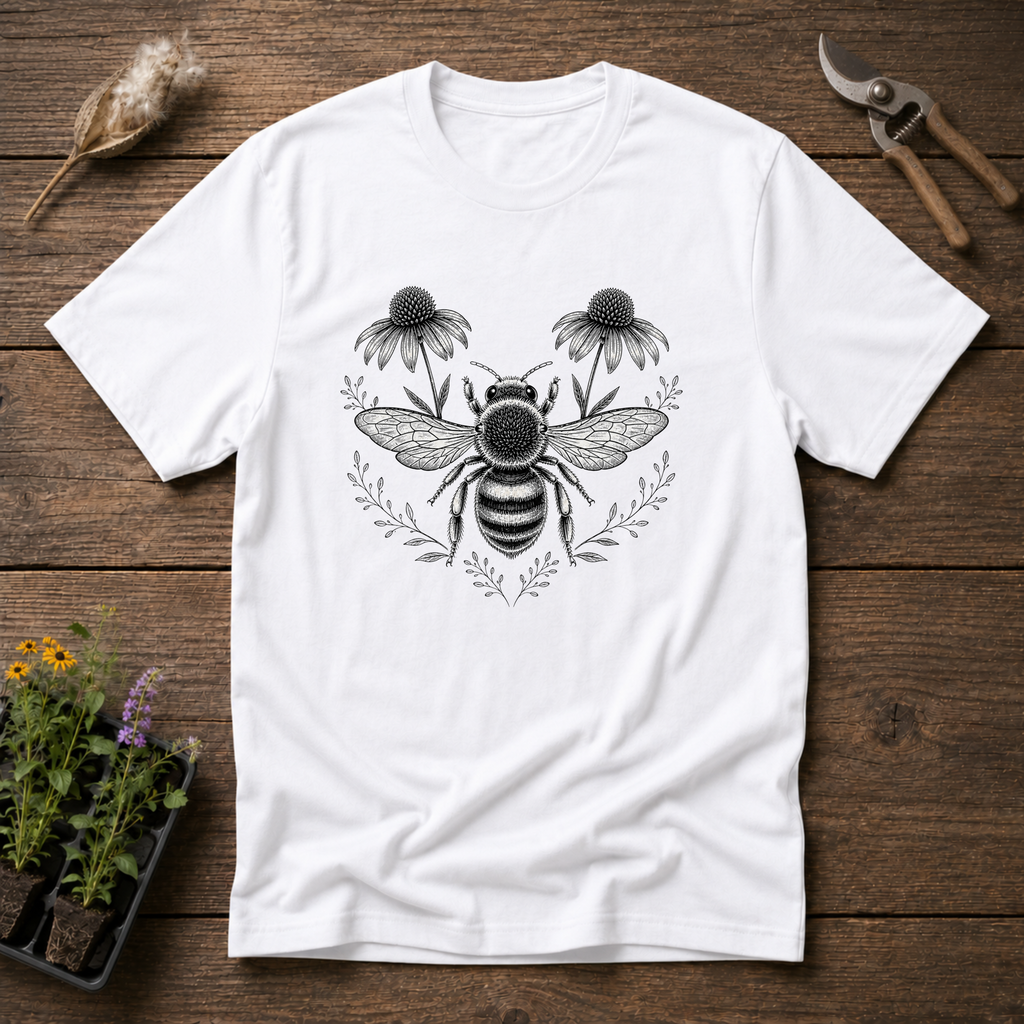 Botanical Flora Bee T-Shirt