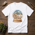 Woodland Snow Globe T-Shirt in White