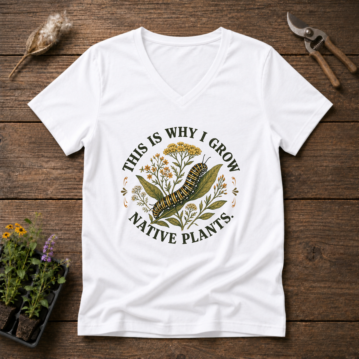Why I Grow V-Neck Tee