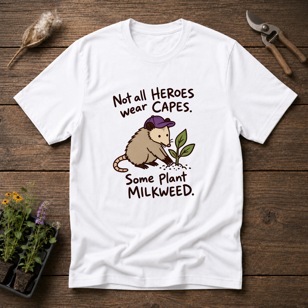 Heroes Plant Milkweed T-Shirt in White