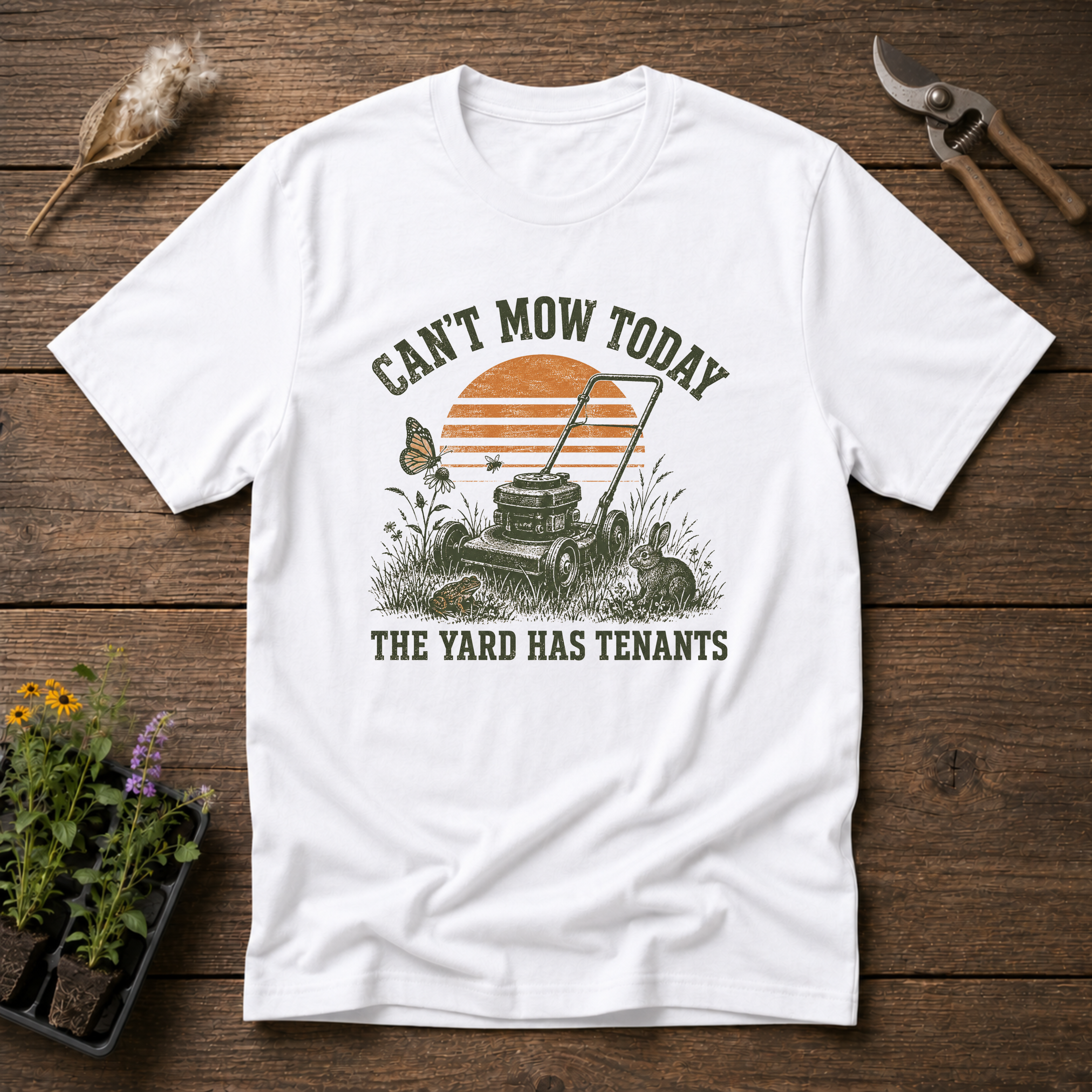 Can't Mow Today T-Shirt