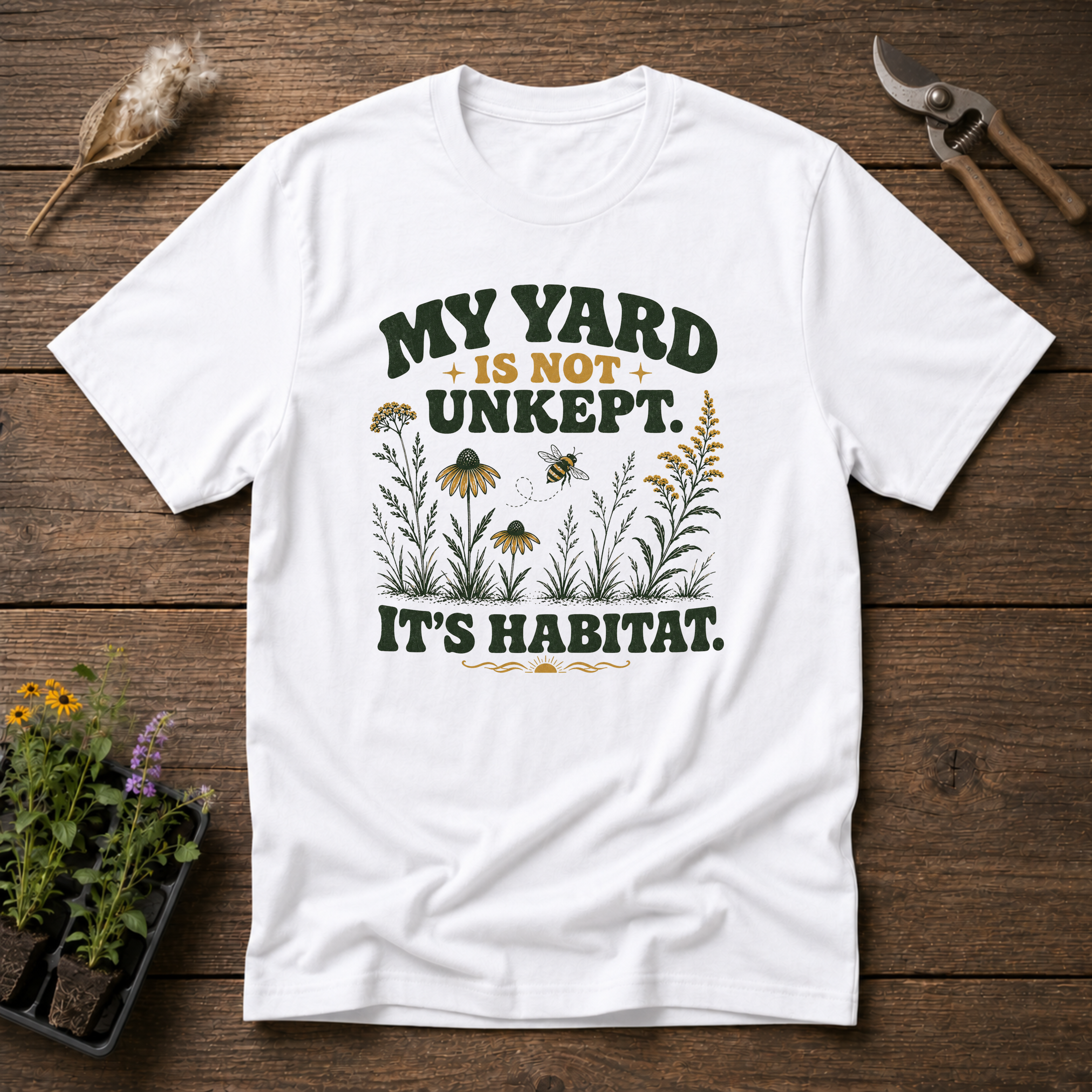 My Yard is Not Unkept, It's Habitat T-Shirt