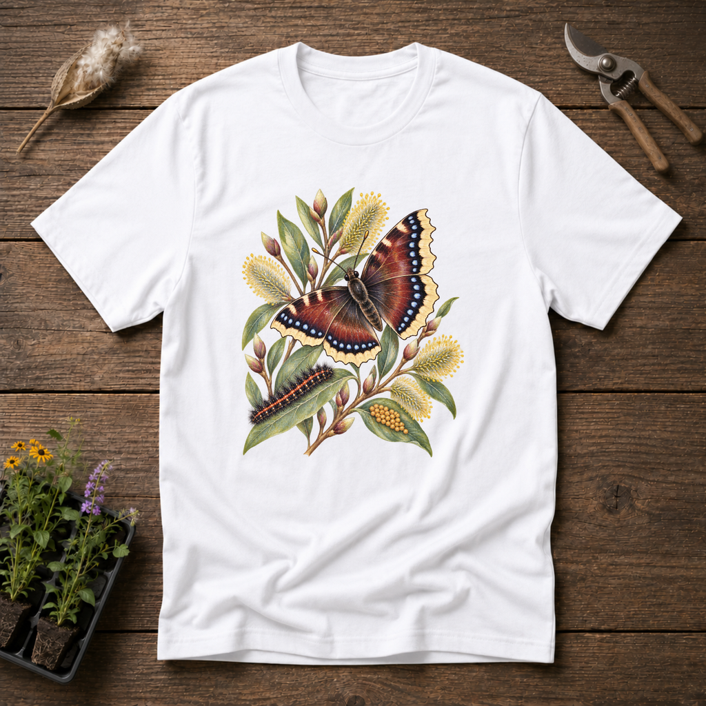 Mourning Cloak T-Shirt in White