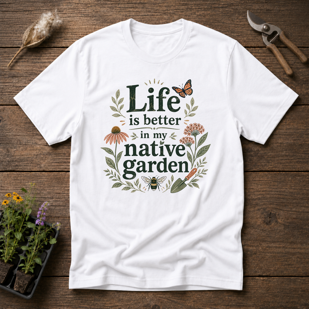 Life Is Better In My Native Garden T-Shirt
