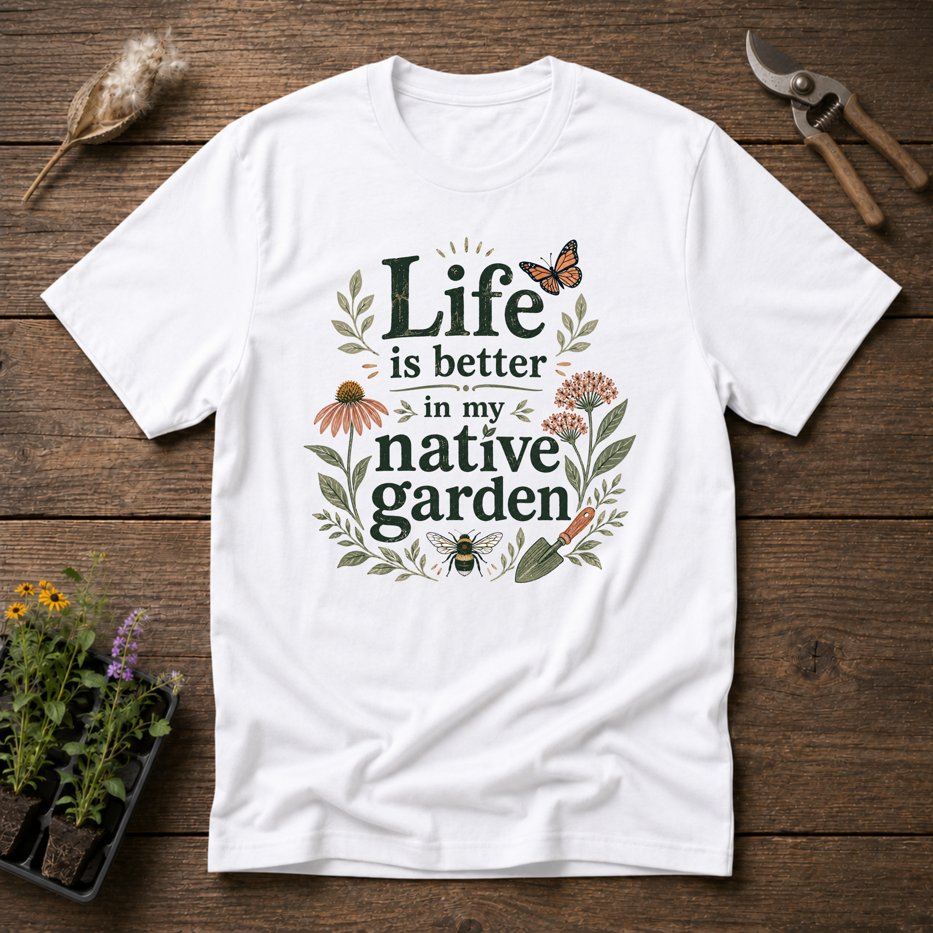Life Is Better In My Native Garden T-Shirt