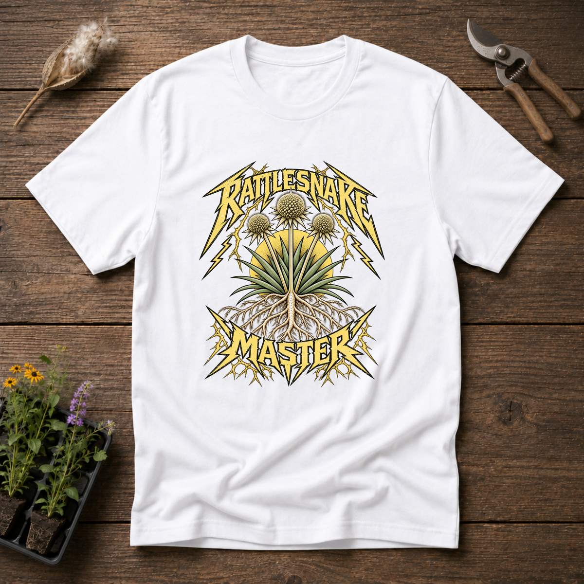 Rattlesnake Master T-Shirt in White