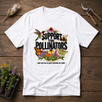Support The Pollinators T-Shirt in White