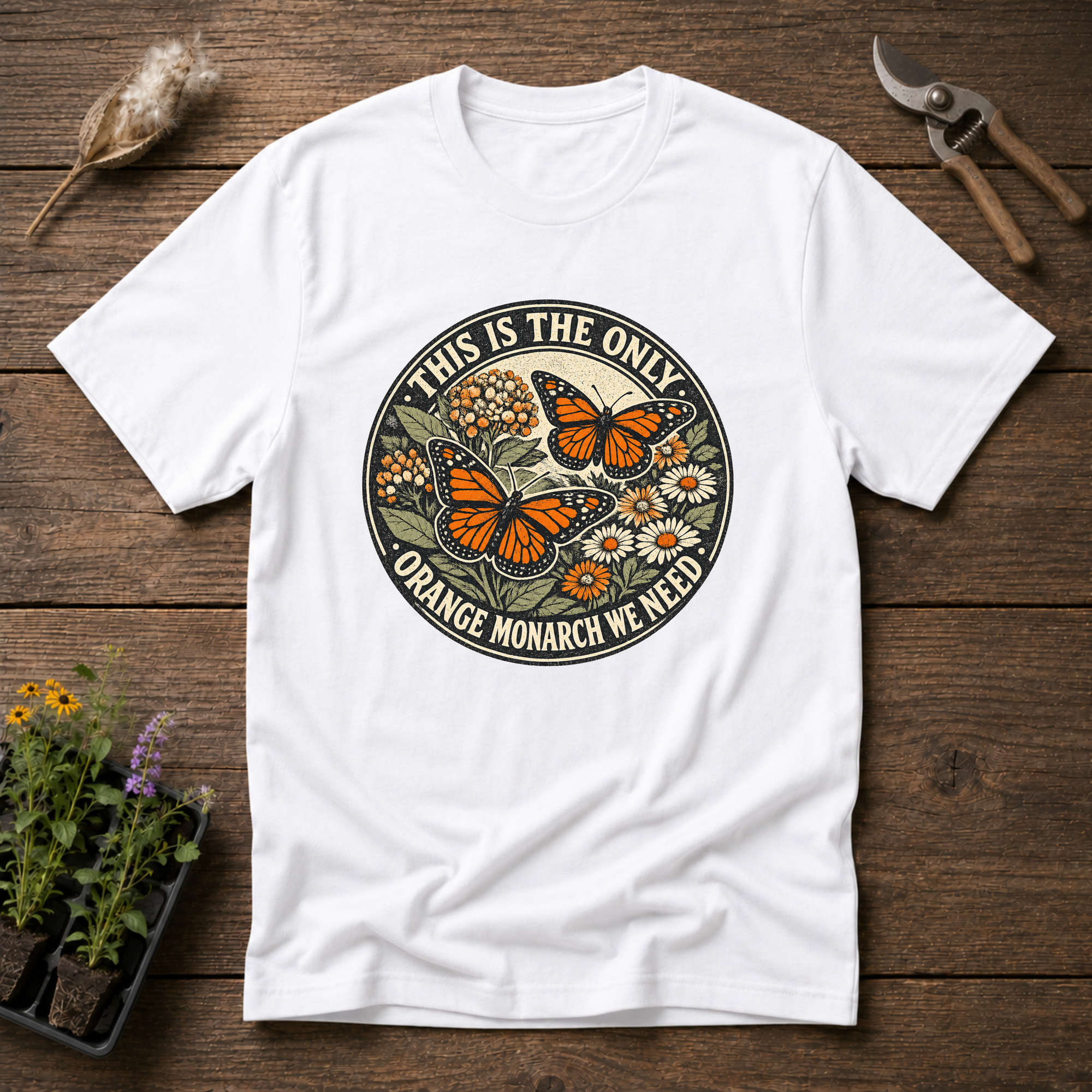 Orange Monarch Only T-Shirt