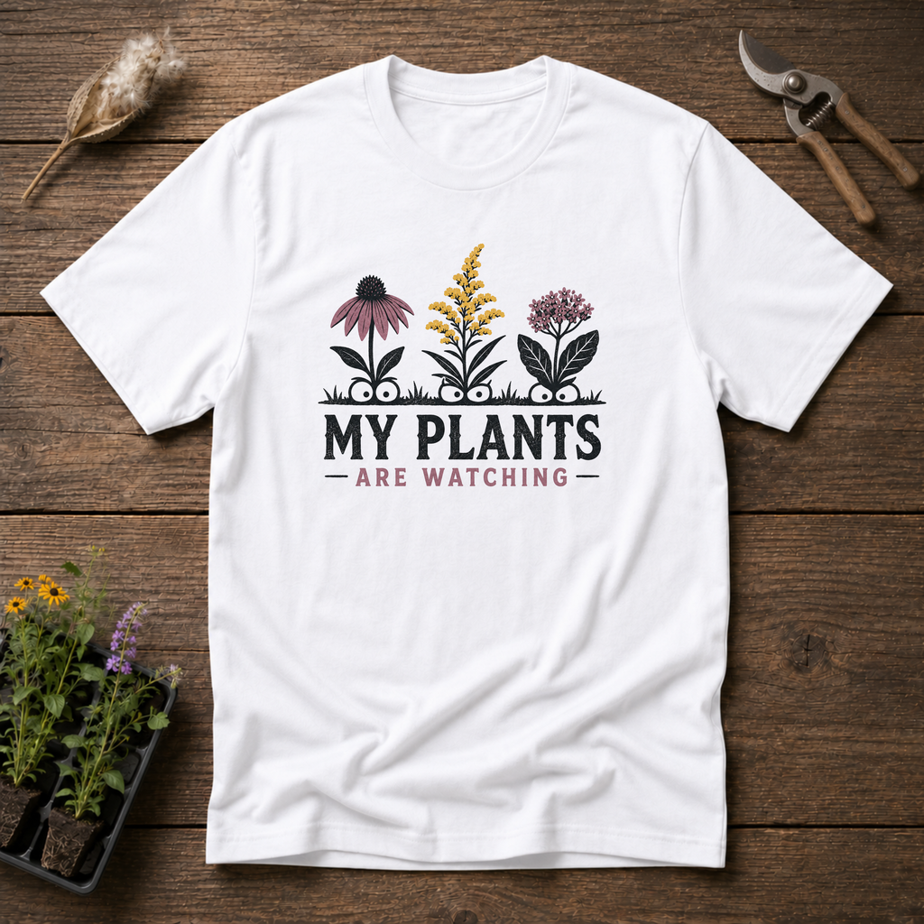 My Plants Are Watching T-Shirt