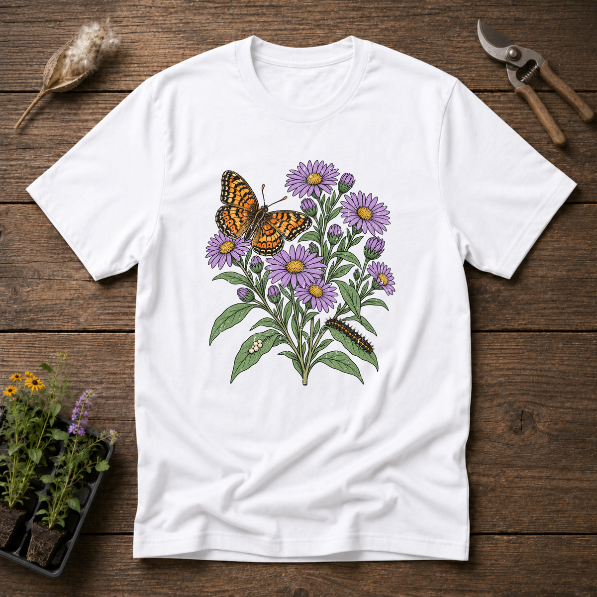 Pearl Crescent Butterfly T-Shirt