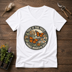 Orange Monarch Only V-Neck Tee