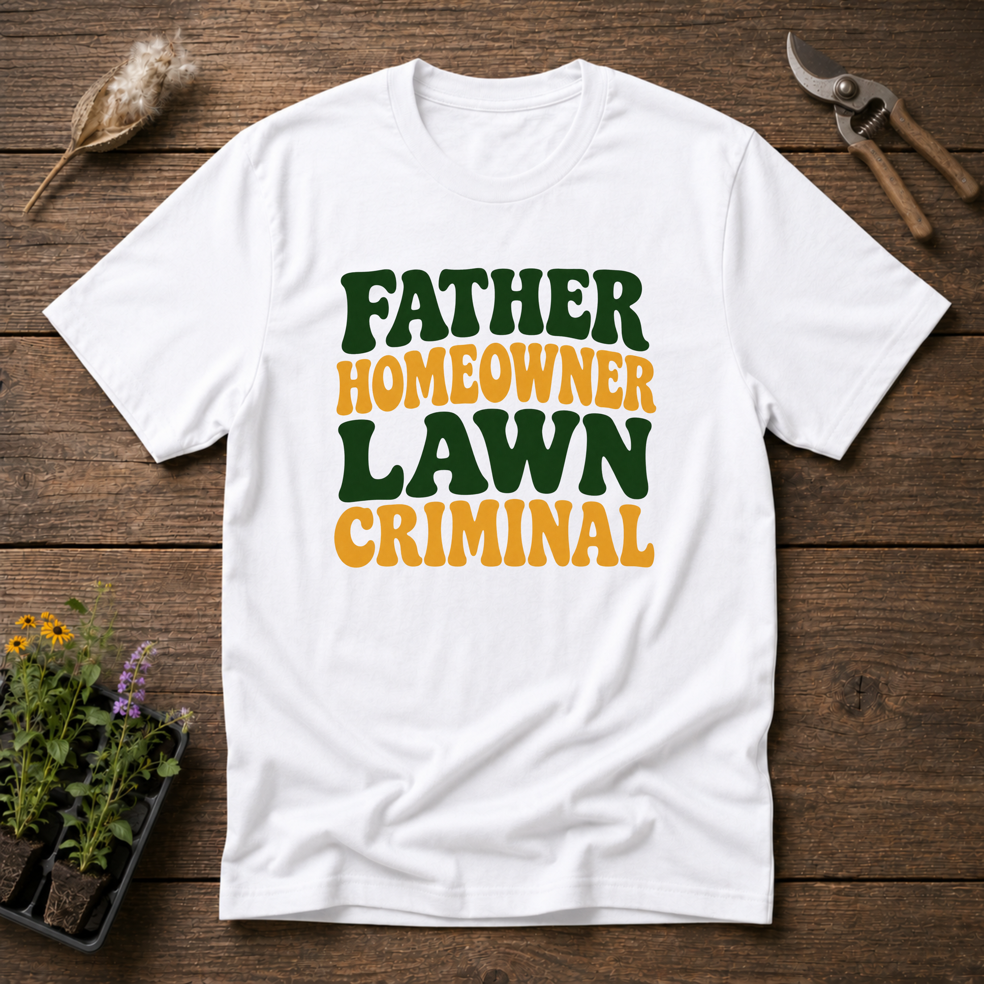 Dad Lawn Criminal T-Shirt