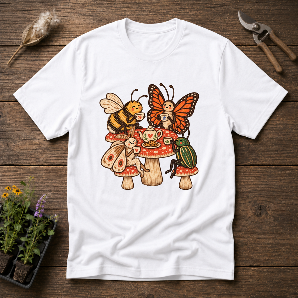Pollinator Crew T-Shirt in White