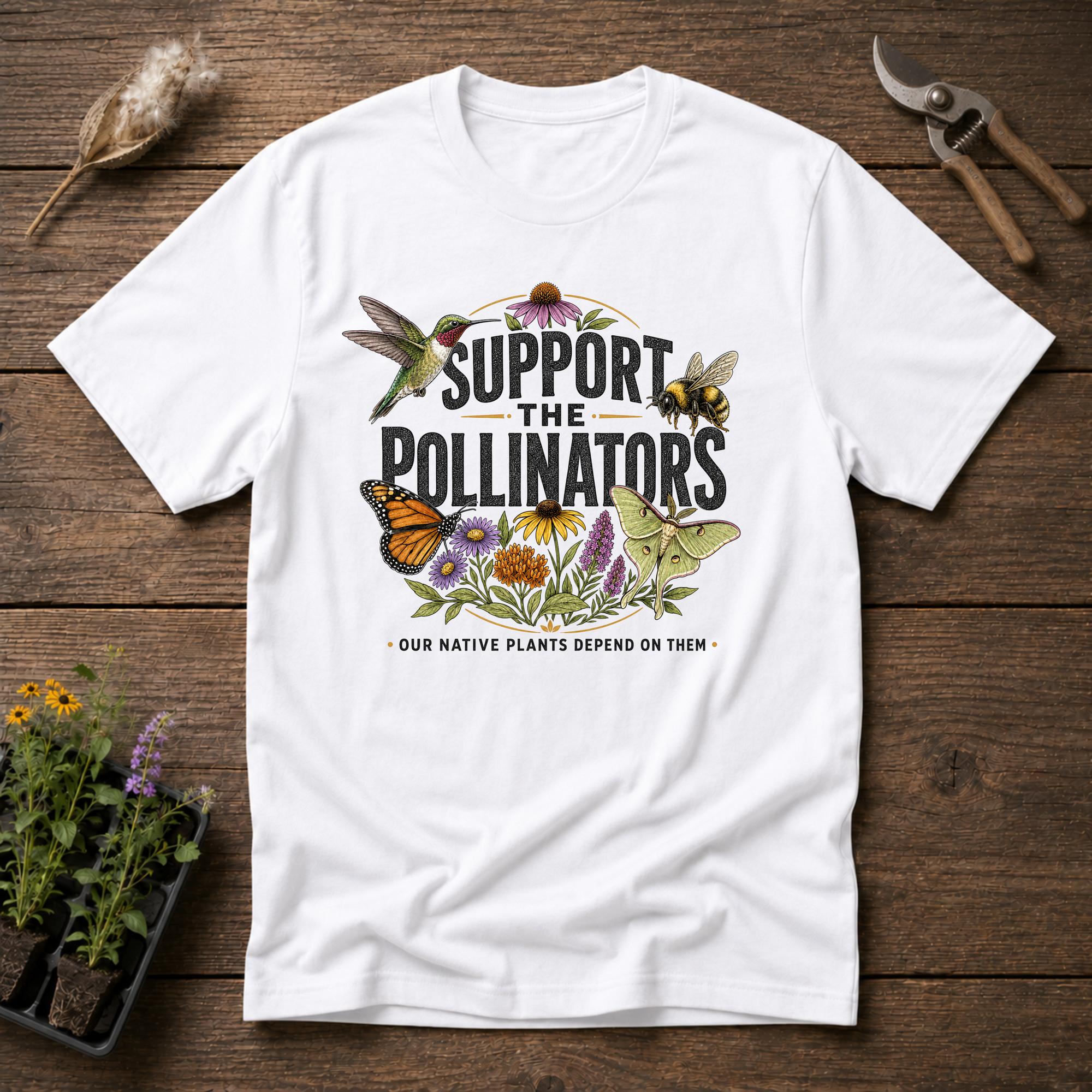 Support The Pollinators T-Shirt