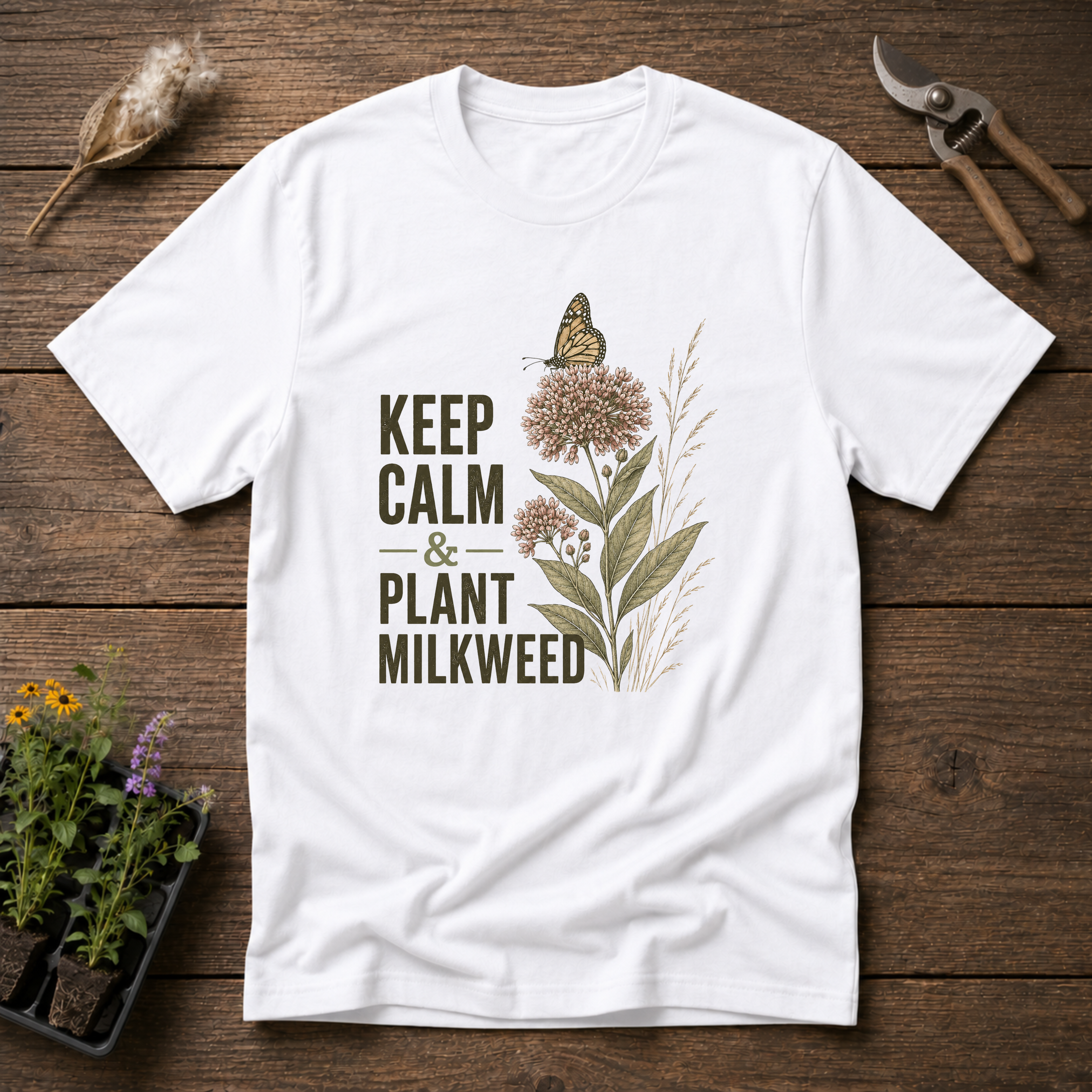 Keep Calm & Plant Milkweed T-Shirt