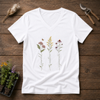 Rewild Restore Regenerate V-Neck Tee in White