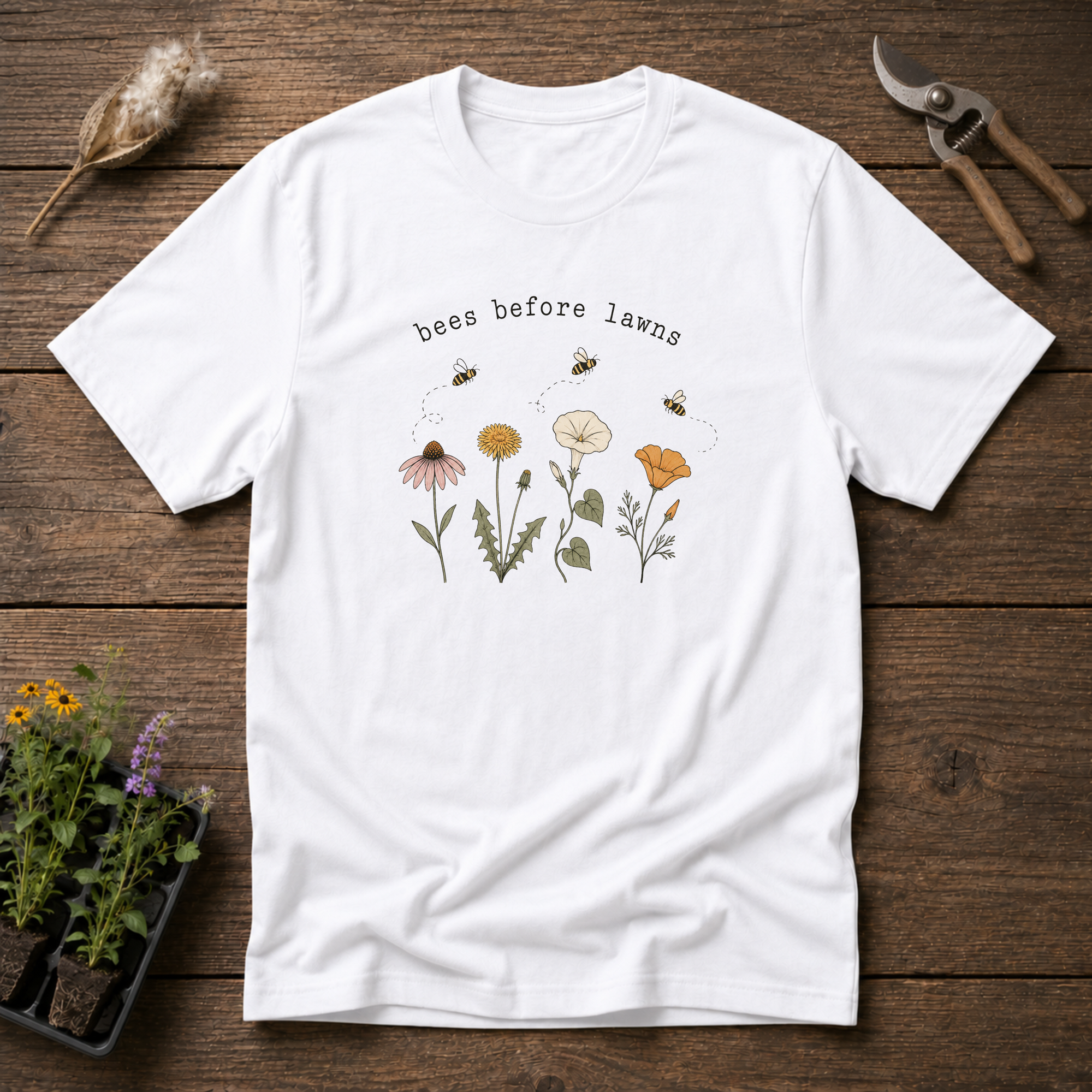 Bees Before Lawns T-Shirt