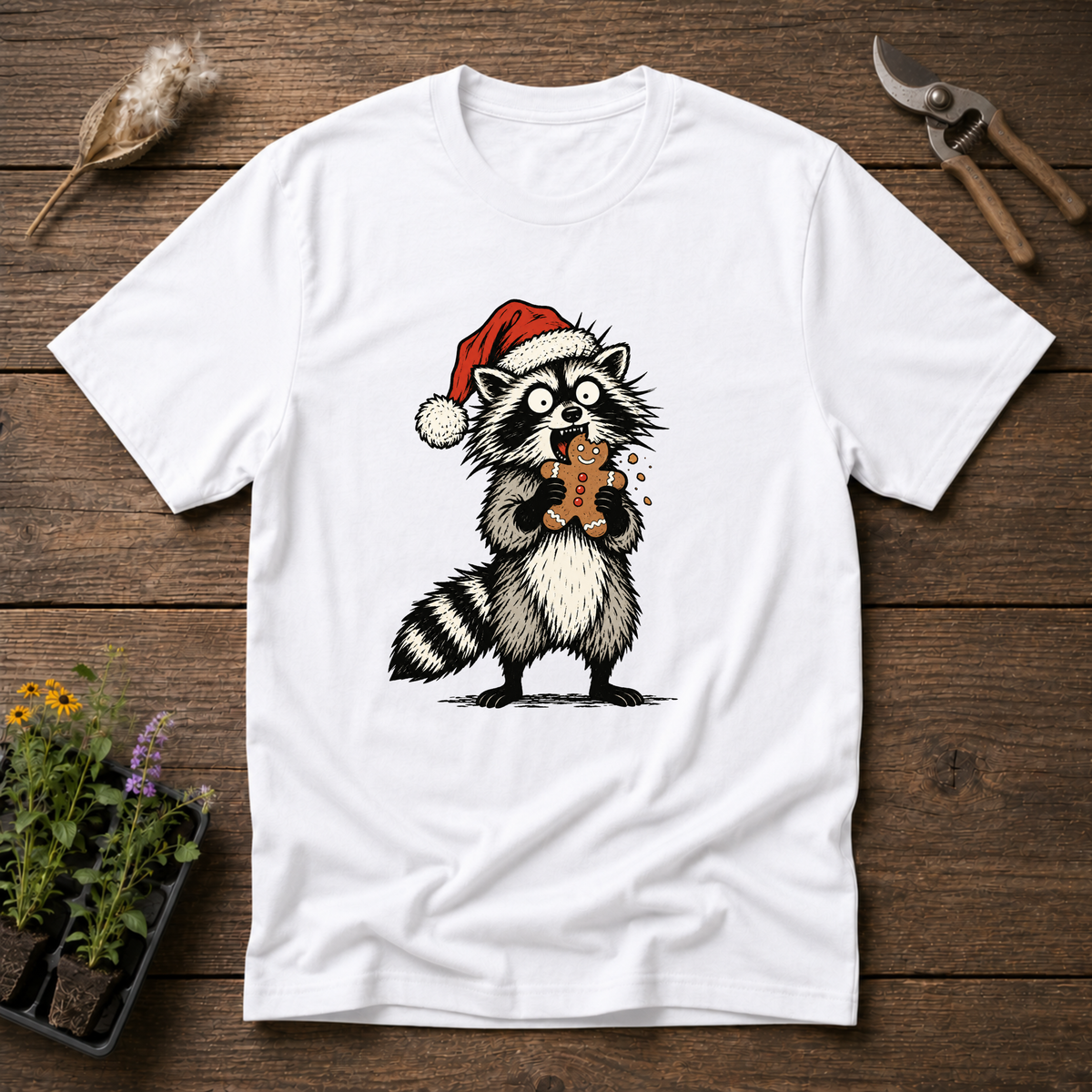 Gingerbread Bandit T-Shirt in White