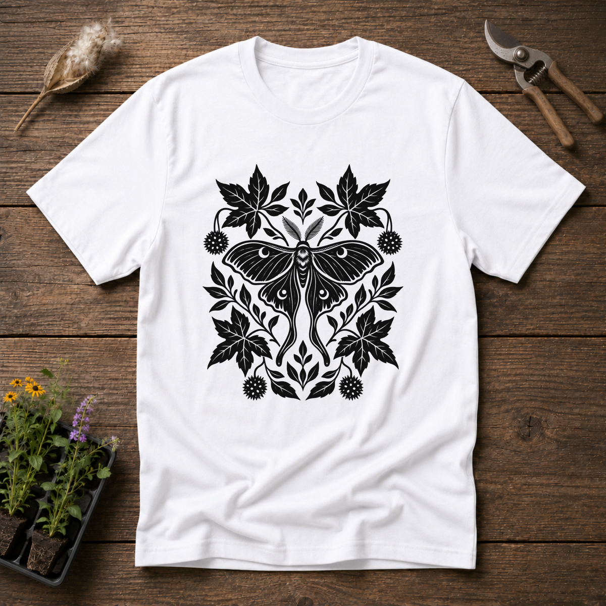 Folk Luna Moth T-Shirt