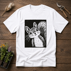 Curious Squirrel T-Shirt in White