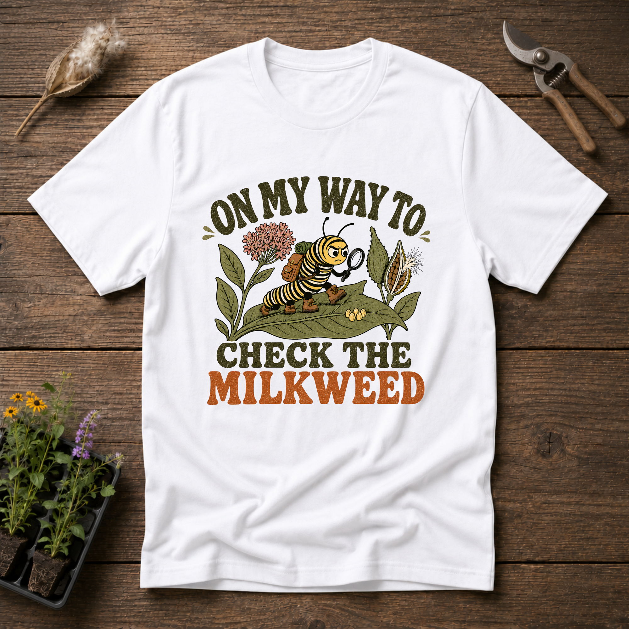 Checking The Milkweed T-Shirt