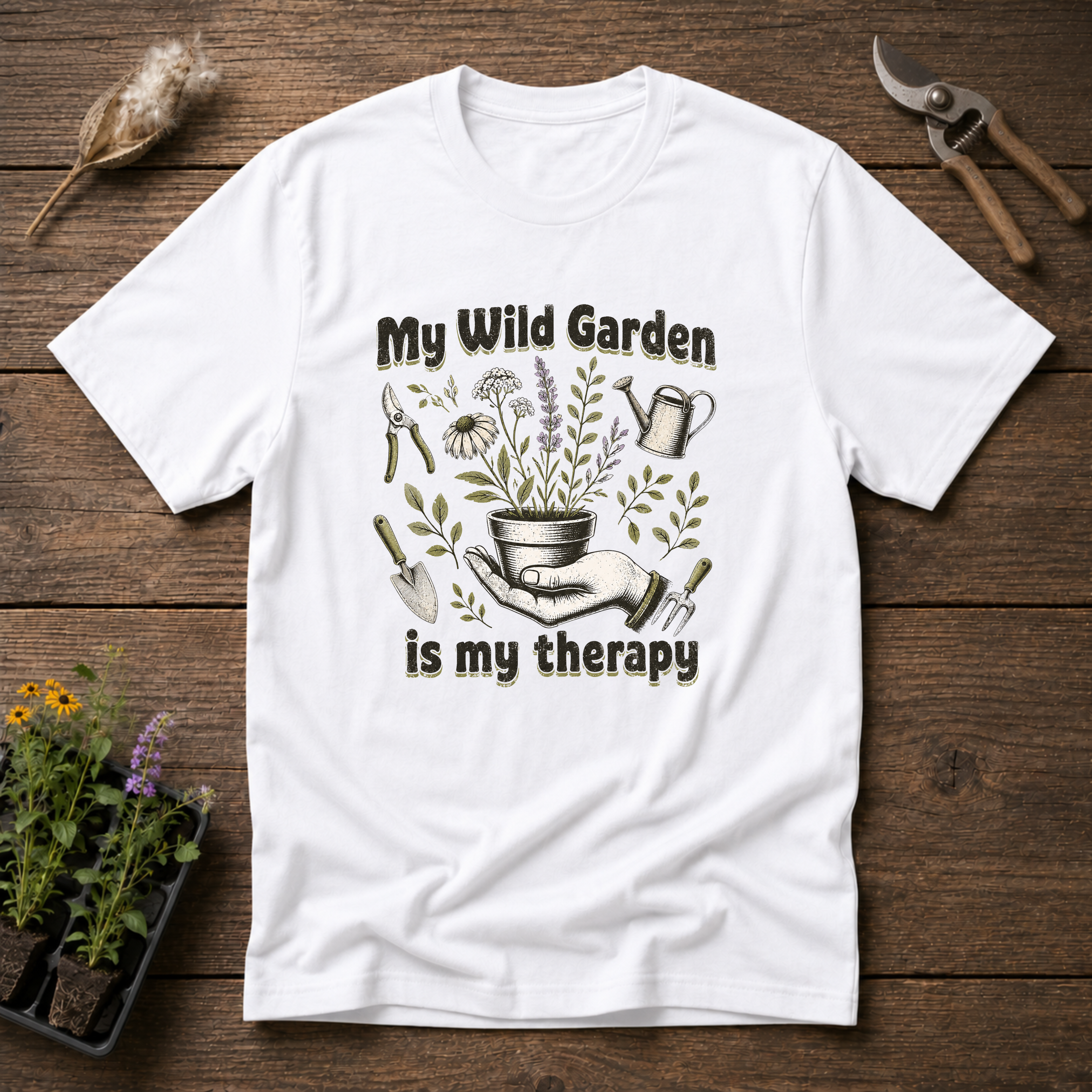 My Wild Garden Is My Therapy T-Shirt