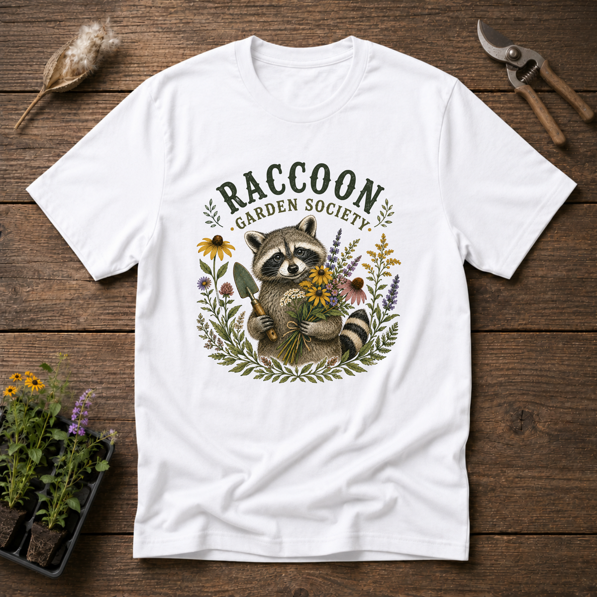 Raccoon Garden Society T-Shirt