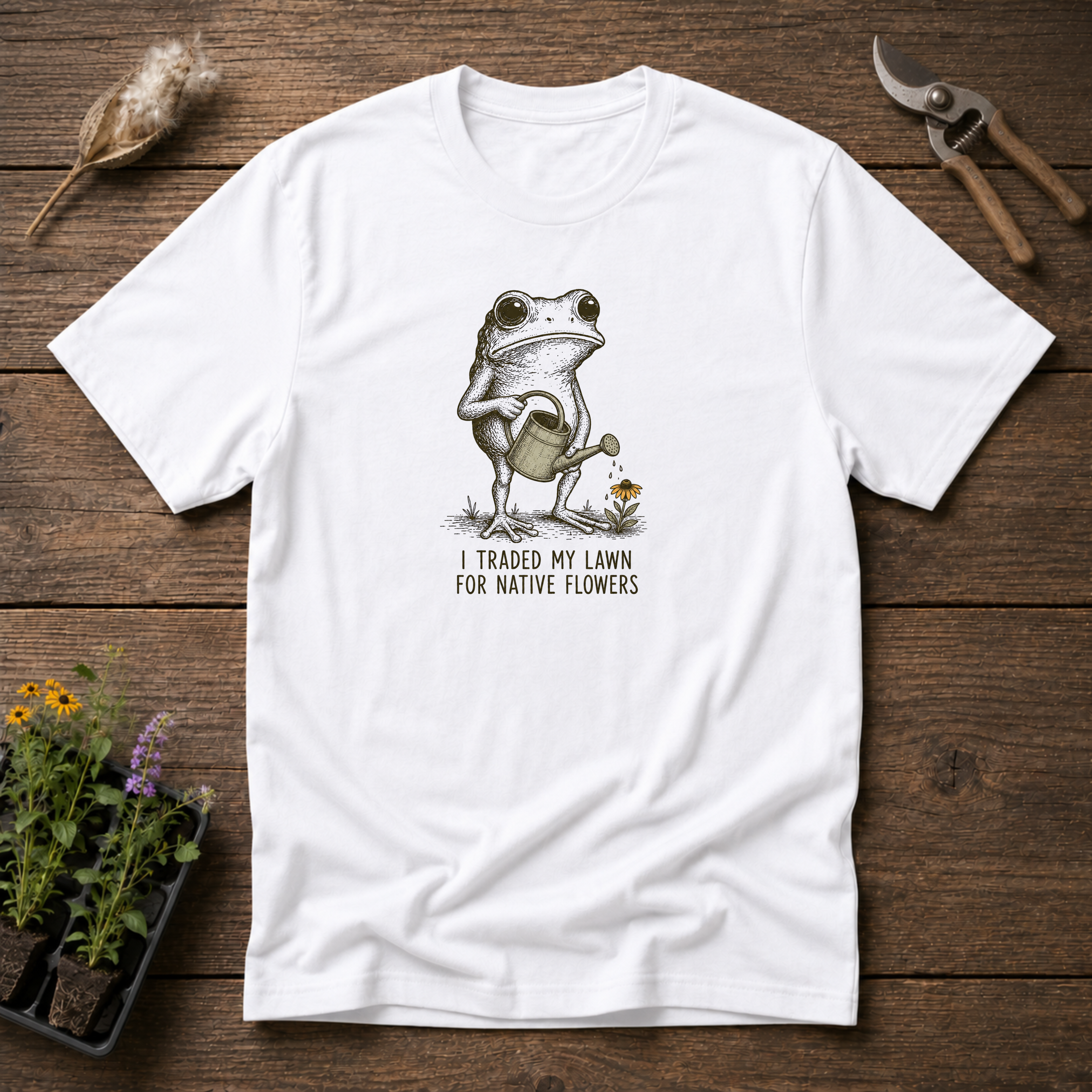 I Traded My Lawn For Native Flowers T-Shirt