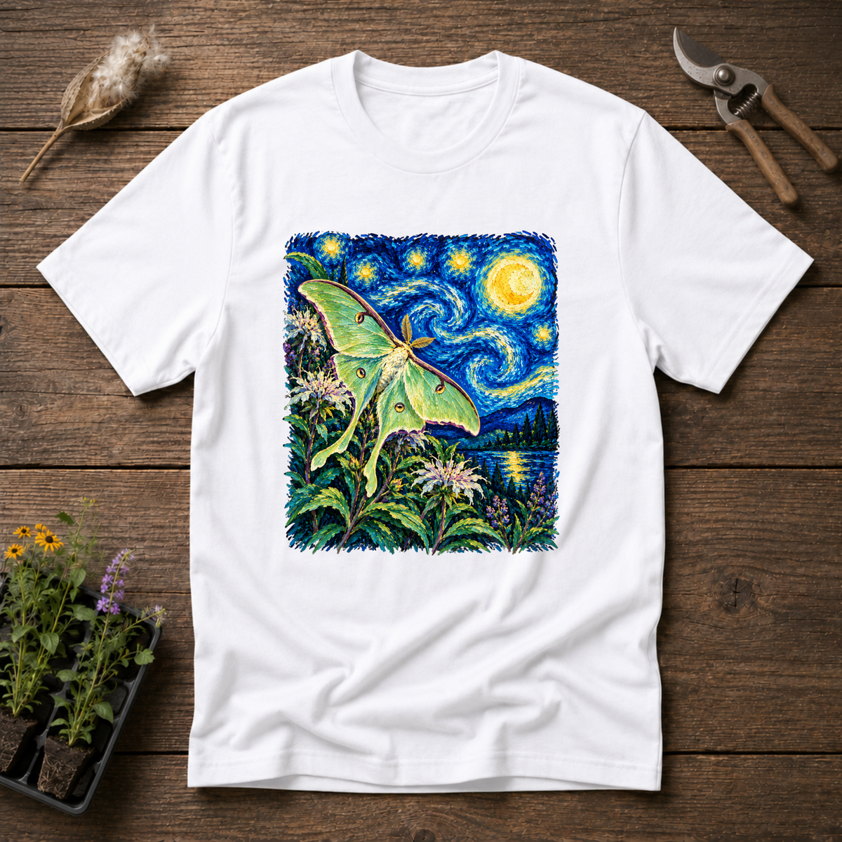 Luna Moth Moon T-Shirt