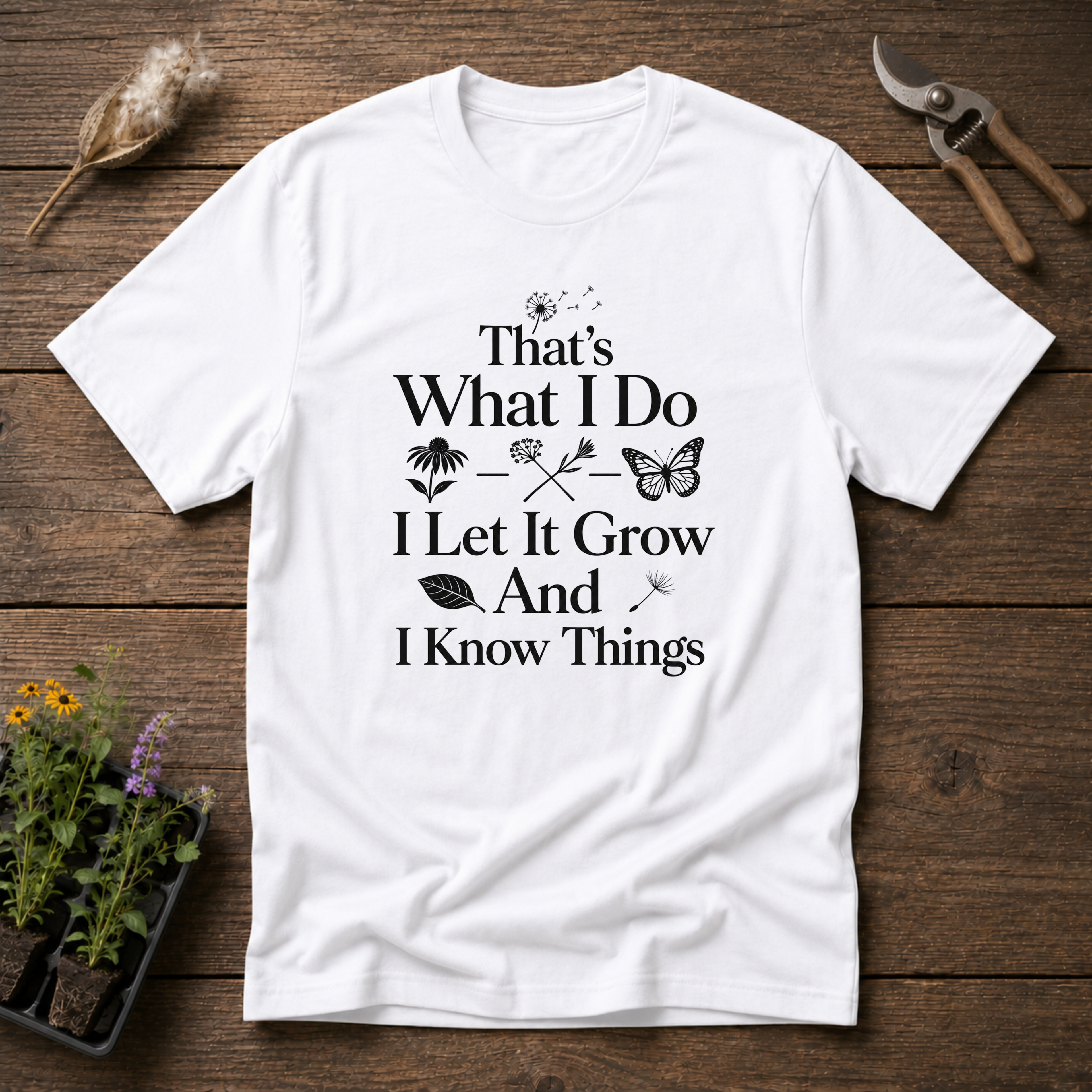 That's What I Do I Let It Grow And I Know Things T-Shirt