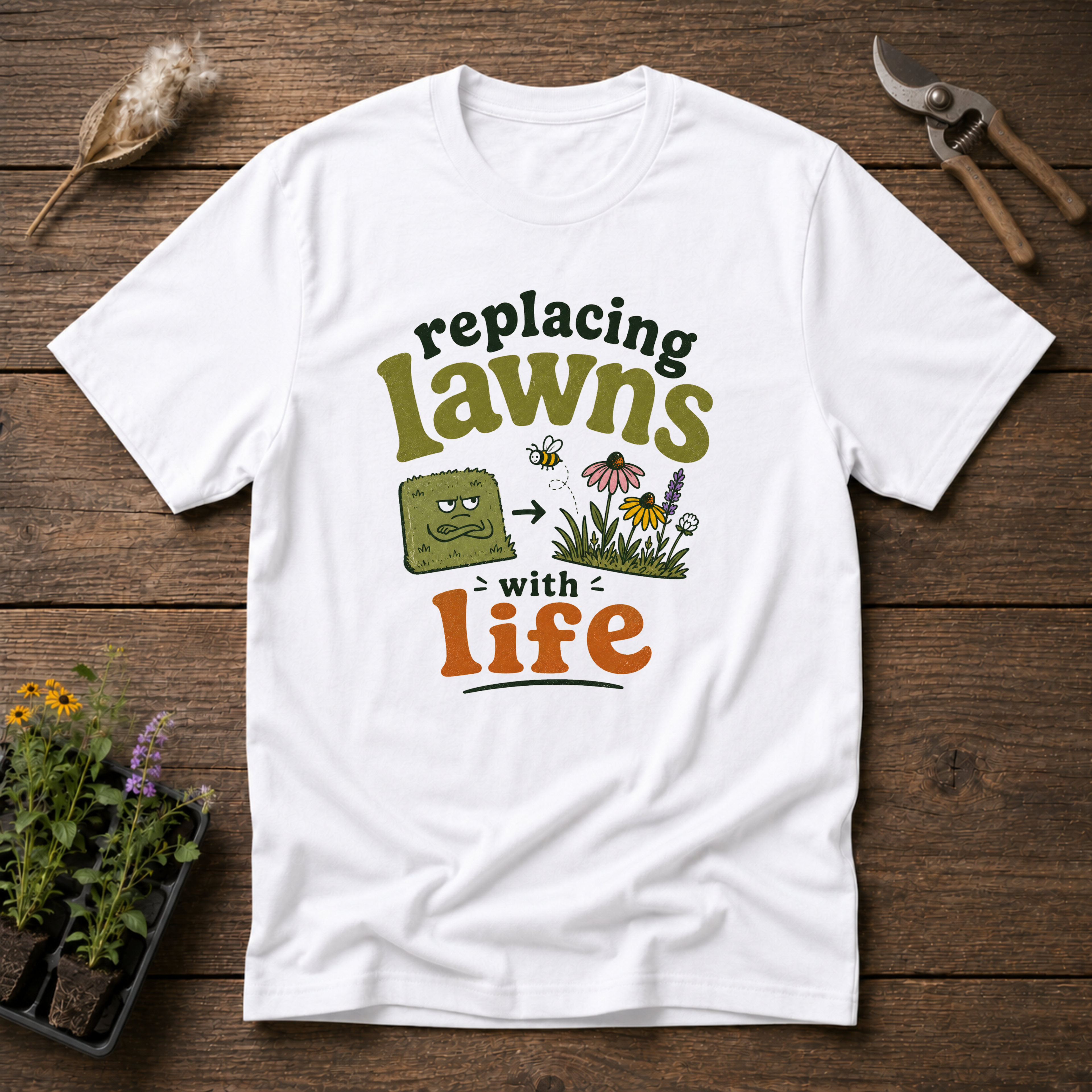 Replacing Lawns With Life T-Shirt